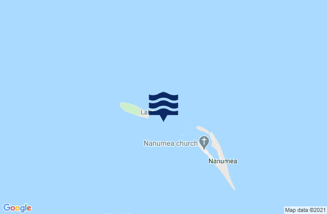 Mappa delle Getijden in Nanumea, Tuvalu