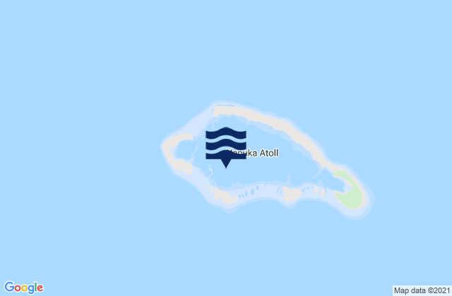 Mappa delle Getijden in Napuka, French Polynesia