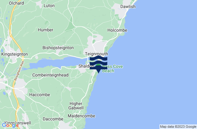 Mappa delle Getijden in Ness Cove Beach, United Kingdom