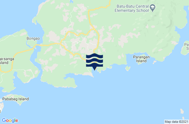 Mappa delle Getijden in New Batu Batu, Philippines