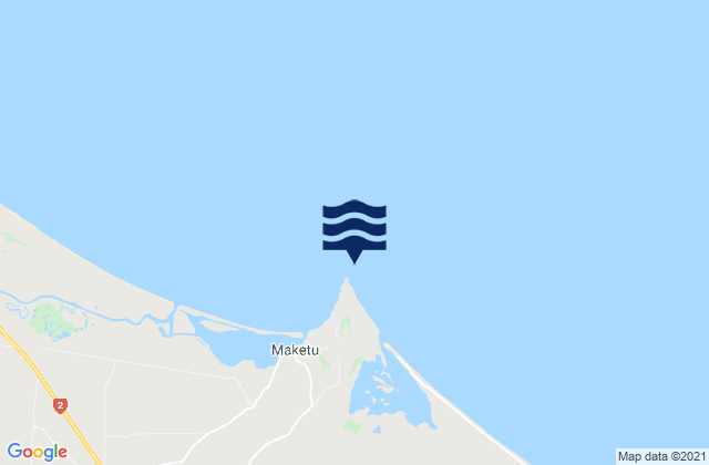 Mappa delle Getijden in Newdicks Beach, New Zealand