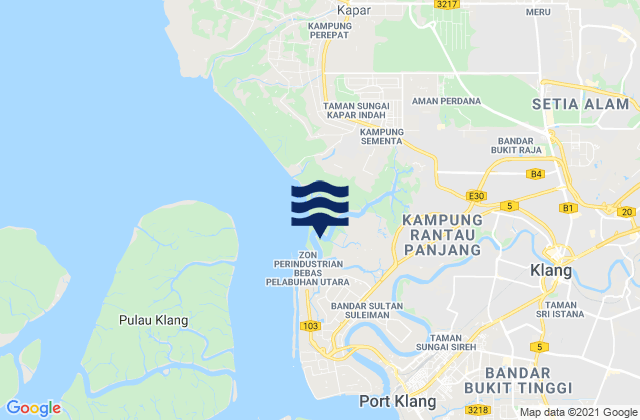 Mappa delle Getijden in Nexus West End, Malaysia