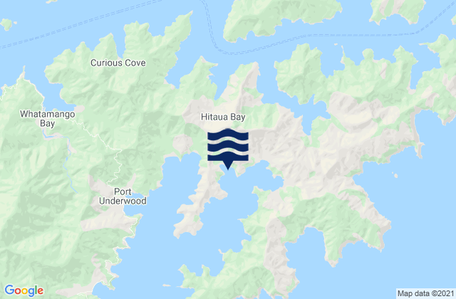 Mappa delle Getijden in Ngakuta Bay, New Zealand