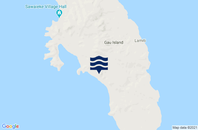 Mappa delle Getijden in Ngau Island, Fiji