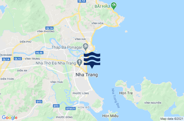 Mappa delle Getijden in Nha Trang, Vietnam