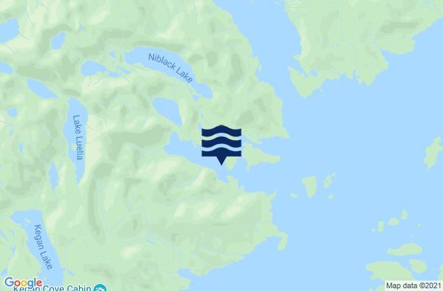 Mappa delle Getijden in Niblack Anchorage, United States