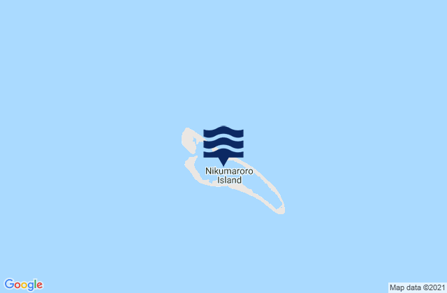 Mappa delle Getijden in Nikumaroro, Kiribati