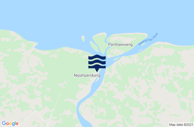 Mappa delle Getijden in Nipah Panjang, Indonesia