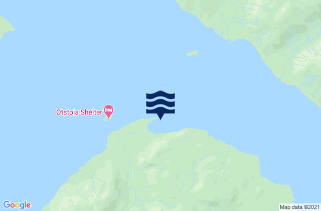Mappa delle Getijden in Nismeni Cove, United States