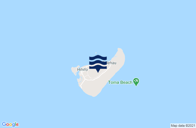 Mappa delle Getijden in Niuatoputapu, Tonga