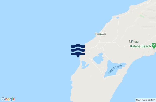 Mappa delle Getijden in Nonopapa (Niihau Island), United States