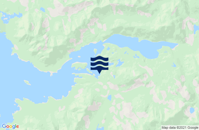 Mappa delle Getijden in Nootka Island, Canada