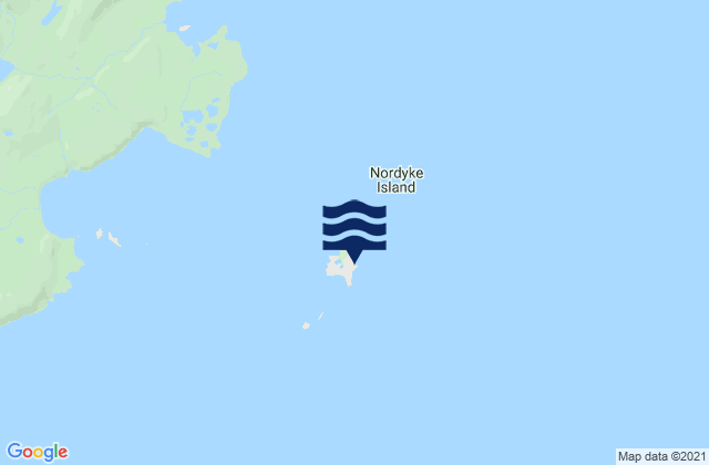 Mappa delle Getijden in Nordyke Island (Kamishak Bay), United States