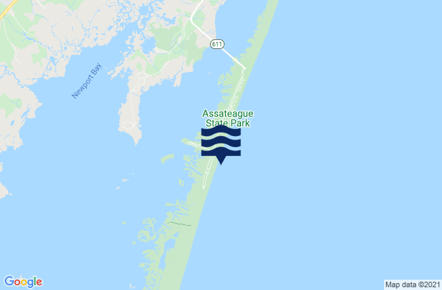 Mappa delle Getijden in North Beach Coast Guard Station, United States