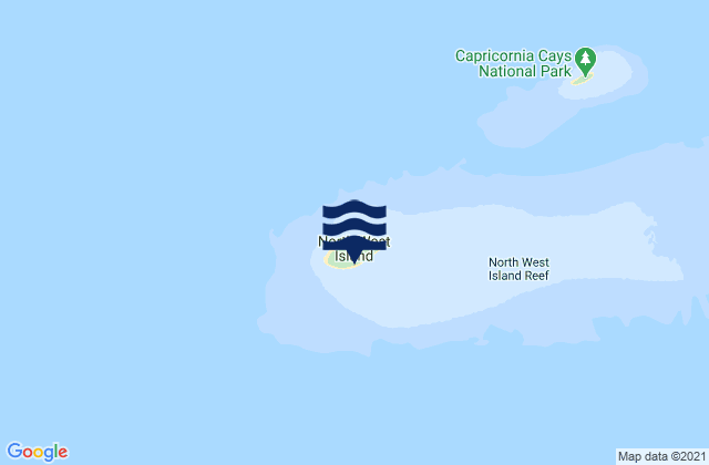 Mappa delle Getijden in North West Island, Australia