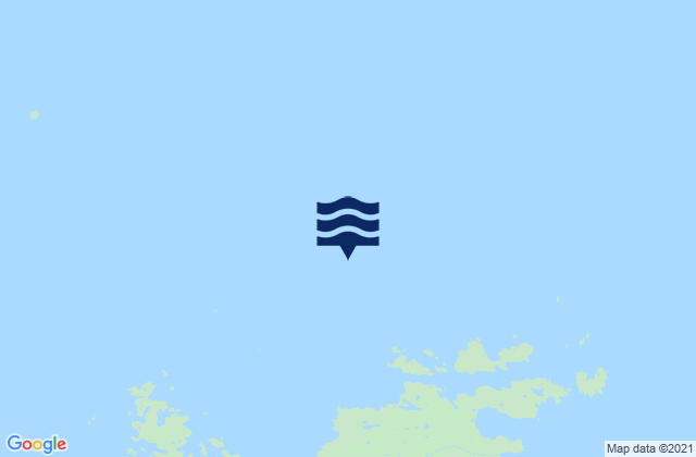 Mappa delle Getijden in North of Perevalnie Island Shuyak Island, United States