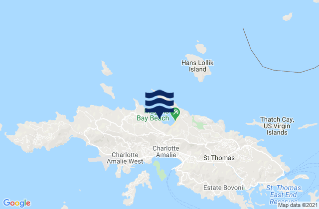 Mappa delle Getijden in Northside, U.S. Virgin Islands