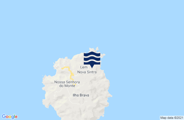 Mappa delle Getijden in Nova Sintra, Cabo Verde