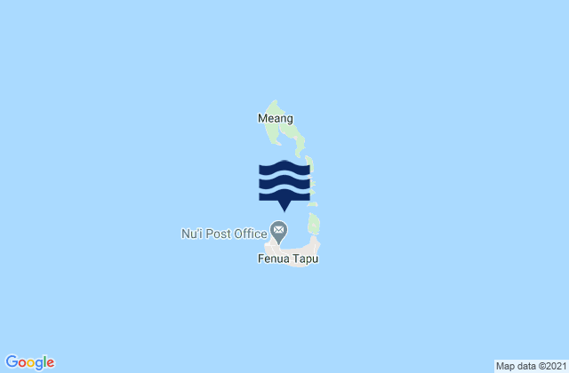 Mappa delle Getijden in Nui, Tuvalu
