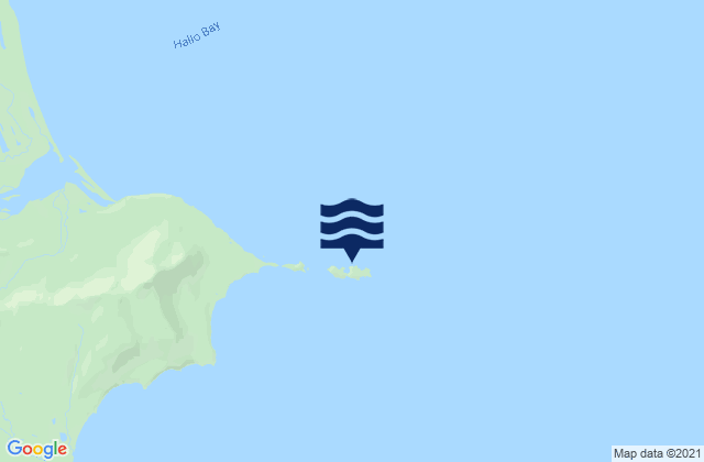 Mappa delle Getijden in Nukshak Island Shelikof Strait, United States