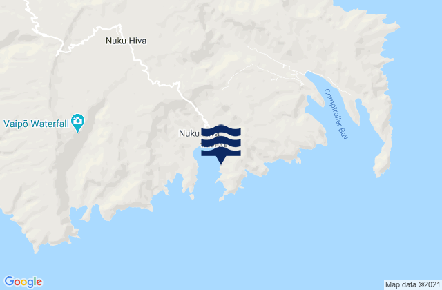 Mappa delle Getijden in Nuku Hiva (Marquesas Is.), French Polynesia