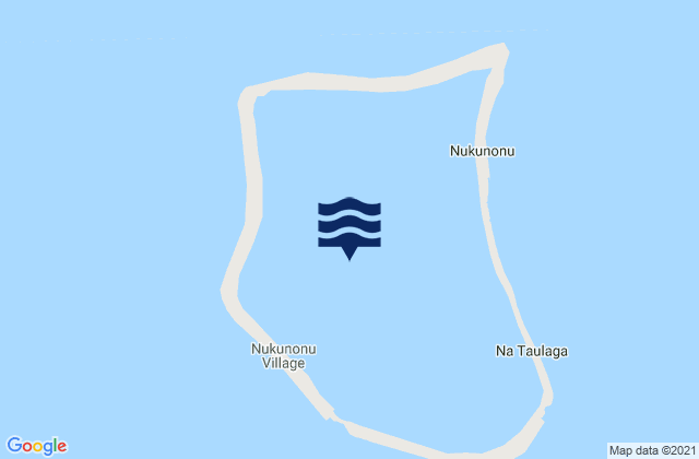 Mappa delle Getijden in Nukunonu, Tokelau