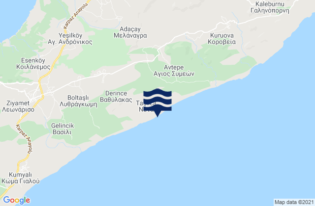 Mappa delle Getijden in Néta, Cyprus