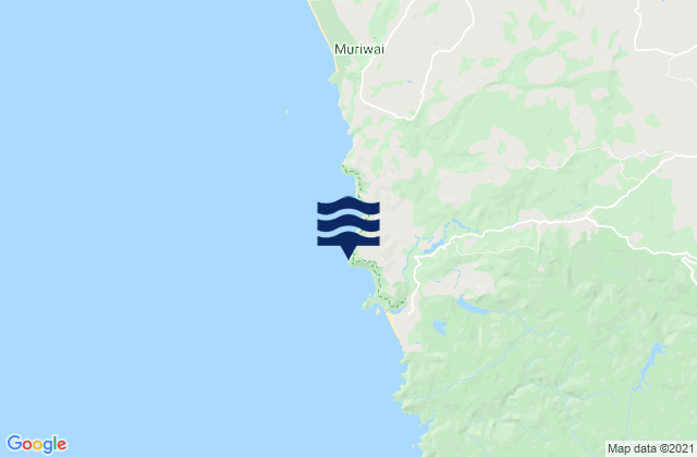 Mappa delle Getijden in O'Neill Bay, New Zealand