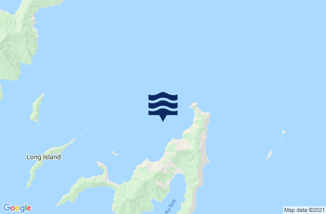 Mappa delle Getijden in Oamaru Bay, New Zealand