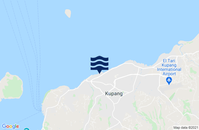 Mappa delle Getijden in Oeba, Indonesia