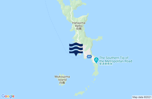 Mappa delle Getijden in Oki (Haha Sima), Northern Mariana Islands