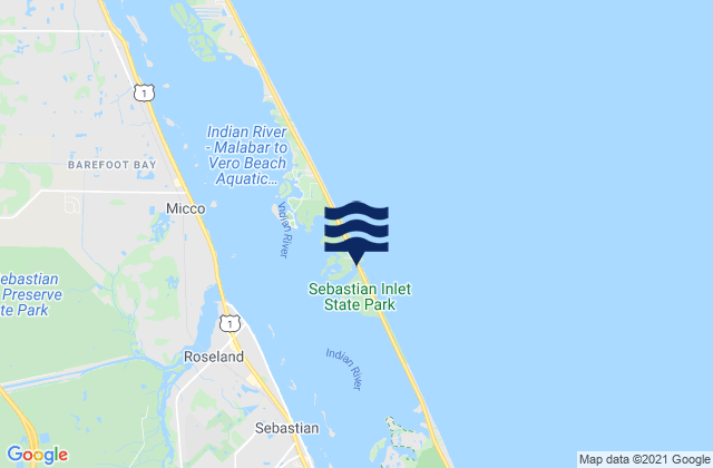 Mappa delle Getijden in Orchid Island, United States