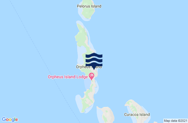 Mappa delle Getijden in Orpheus Island, Australia