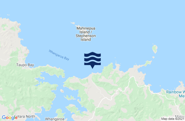Mappa delle Getijden in Orua Beach, New Zealand