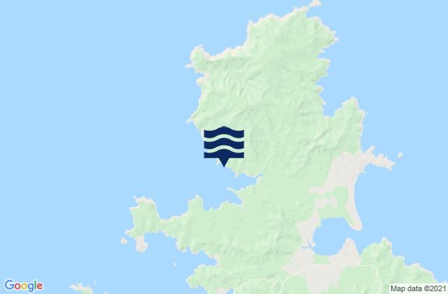 Mappa delle Getijden in Oruawharo Bay, New Zealand