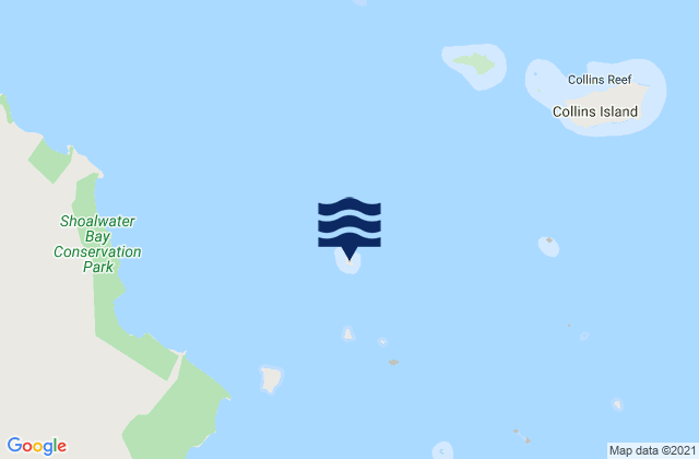 Mappa delle Getijden in Osborn Island, Australia