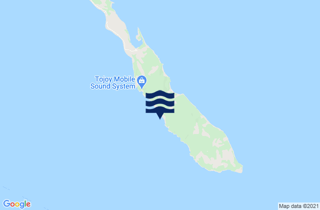 Mappa delle Getijden in Osmeña, Philippines