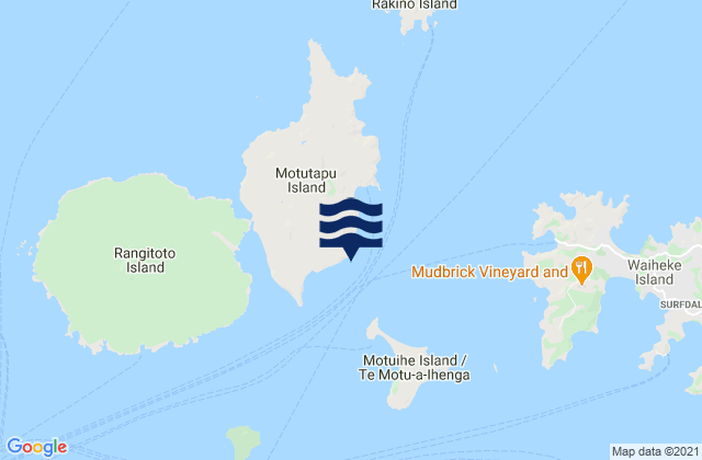 Mappa delle Getijden in Otahuhu Point, New Zealand