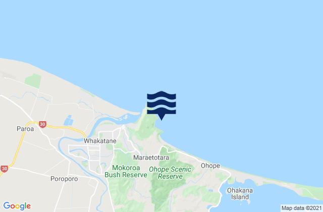 Mappa delle Getijden in Otarawairere Bay, New Zealand