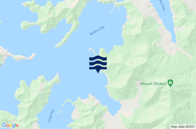 Mappa delle Getijden in Otatara Bay, New Zealand