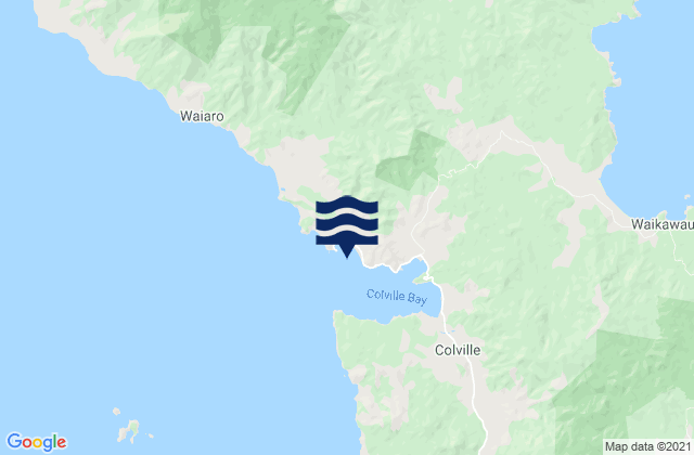 Mappa delle Getijden in Otautu Bay, New Zealand