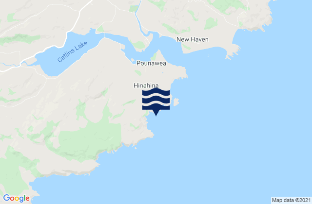 Mappa delle Getijden in Owaka Area, New Zealand