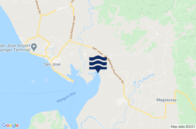 Mappa delle Getijden in Paclolo, Philippines