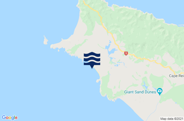 Mappa delle Getijden in Paengarēhia / Twilight Beach, New Zealand