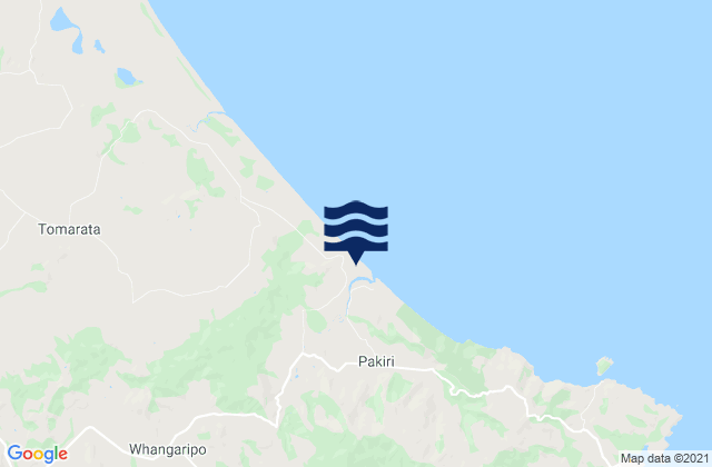 Mappa delle Getijden in Pakiri Beach Auckland, New Zealand