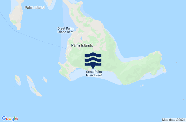 Mappa delle Getijden in Palm Island, Australia
