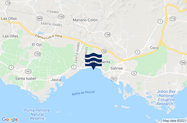 Mappa delle Getijden in Palmarejo, Puerto Rico