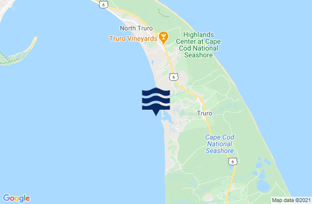 Mappa delle Getijden in Pamet Harbor, United States