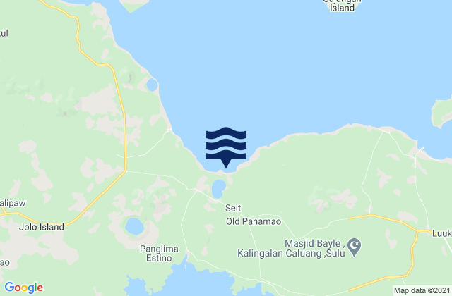 Mappa delle Getijden in Pananaw, Philippines