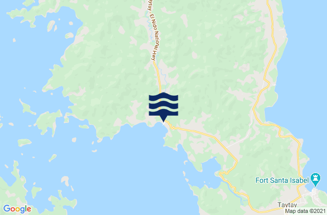 Mappa delle Getijden in Pancol, Philippines